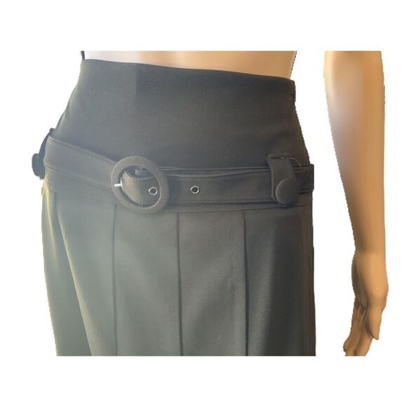 ModeLia Army Green Pleated Belt Loops Button Detail A-Line Skirt Size XXL - Picture 2 of 13